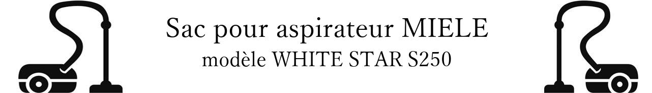 Sac aspirateur MIELE WHITE STAR S250 en vente