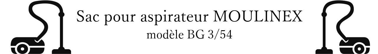 Sac aspirateur MOULINEX BG 3/54 en vente