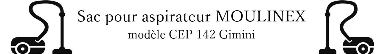 Sac aspirateur MOULINEX CEP 142 Gimini en vente