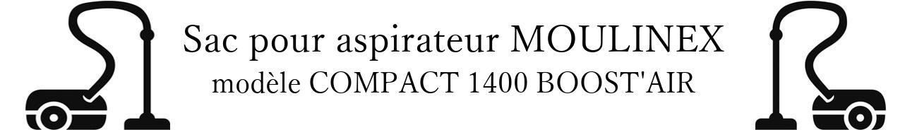 sac aspirateur MOULINEX COMPACT 1400 BOOST'AIR en vente