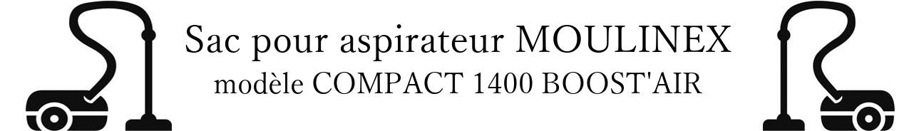 sac aspirateur MOULINEX COMPACT 1400 BOOST'AIR en vente