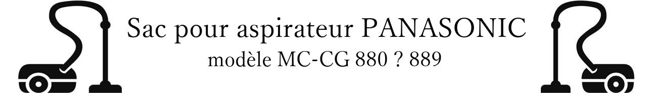Sac aspirateur PANASONIC MC-CG 880  889 en vente