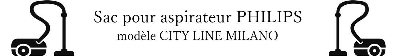 Sac aspirateur PHILIPS CITY LINE MILANO en vente