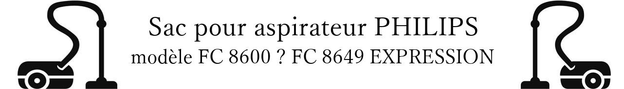 Sac aspirateur PHILIPS FC 8600  FC 8649 EXPRESSION en vente