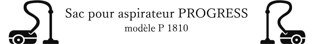 Sac aspirateur PROGRESS P 1810 en vente