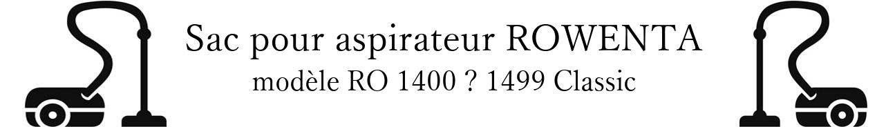 Sac aspirateur ROWENTA RO 1400  1499 Classic en vente