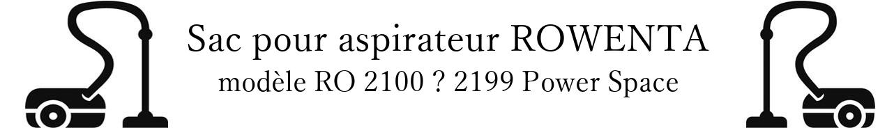 Sac aspirateur ROWENTA RO 2100  2199 Power Space en vente