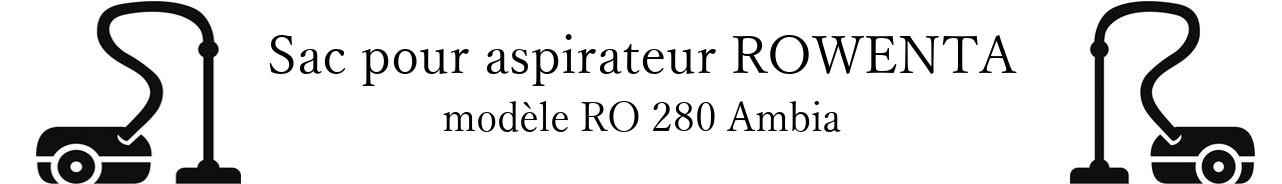 Sac aspirateur ROWENTA RO 280 Ambia en vente