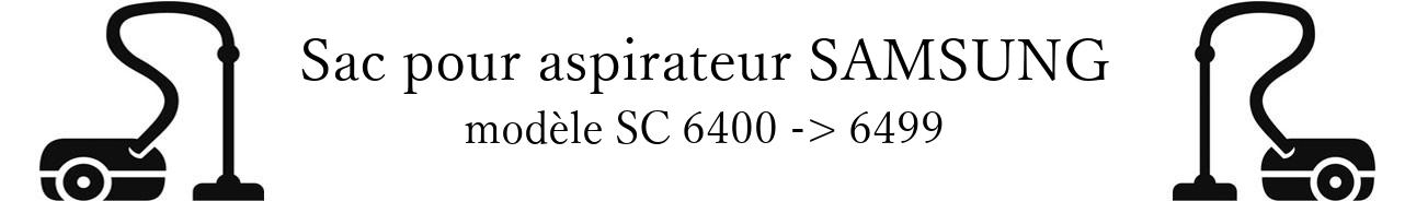 Sac aspirateur SAMSUNG SC 6400 -> 6499 en vente