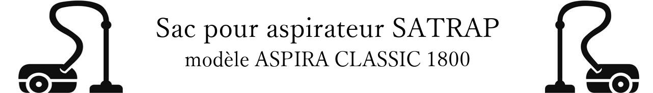 Sac aspirateur SATRAP ASPIRA CLASSIC 1800 en vente