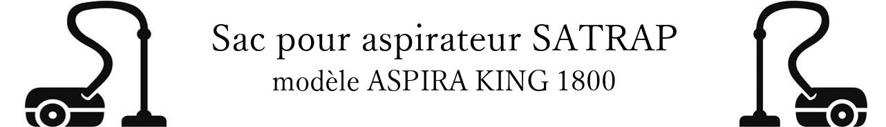 Sac aspirateur SATRAP ASPIRA KING 1800 en vente