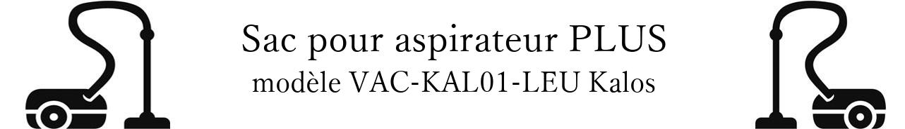 Sac aspirateur SUPPORT PLUS VAC-KAL01-LEU Kalos en vente