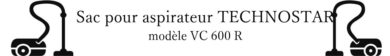 Sac aspirateur TECHNOSTAR VC 600 R en vente