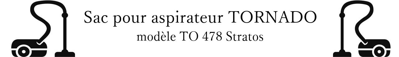 Sac aspirateur TORNADO TO 478 Stratos en vente