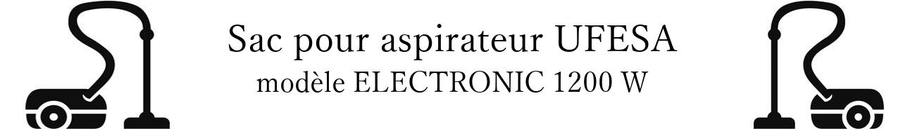 Sac aspirateur UFESA ELECTRONIC 1200 W en vente