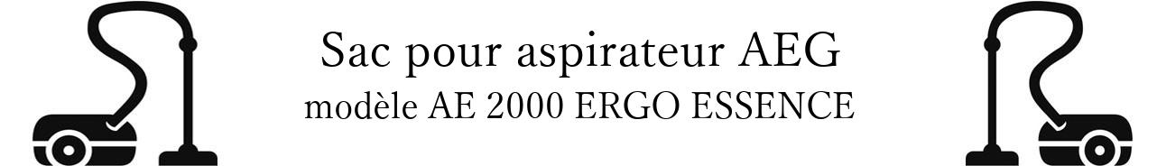 Sac aspirateur AEG AE 2000 ERGO ESSENCE en vente