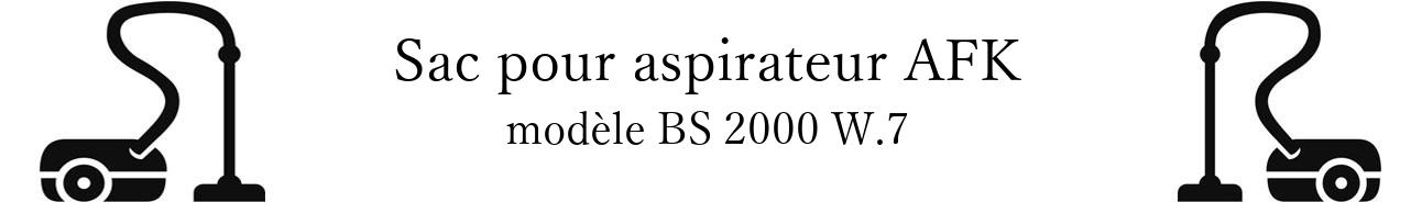 Sac aspirateur AFK BS 2000 W.7 en vente