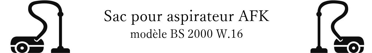 Sac aspirateur AFK BS 2000 W.16 en vente