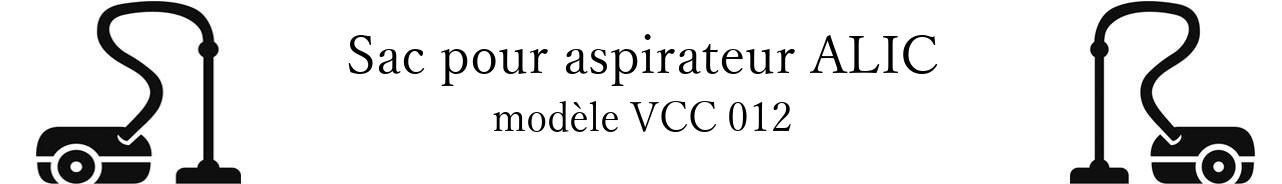 Sac aspirateur ALIC VCC 012 en vente