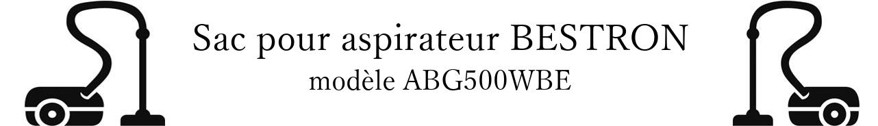 Sac aspirateur BESTRON ABG500WBE en vente