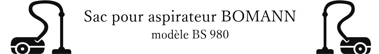 Sac aspirateur BOMANN BS 980 en vente