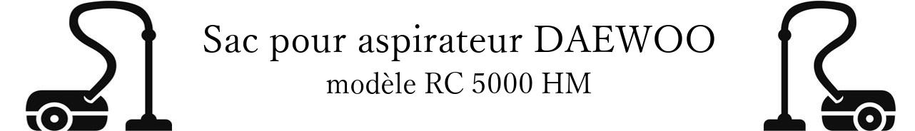 Sac aspirateur DAEWOO RC 5000 HM en vente