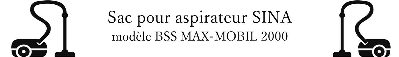 Sac aspirateur DE SINA BSS MAX-MOBIL 2000 en vente