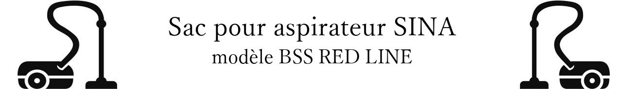 Sac aspirateur DE SINA BSS RED LINE en vente