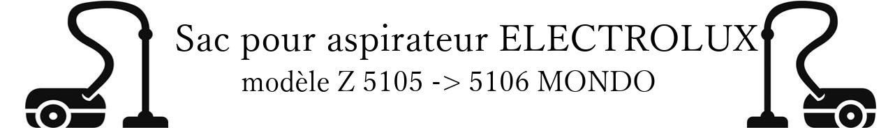 Sac aspirateur ELECTROLUX Z 5105 -> 5106 MONDO en vente