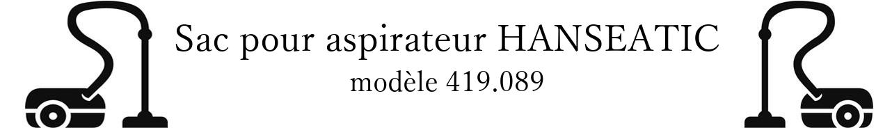 Sac aspirateur HANSEATIC 419.089 en vente