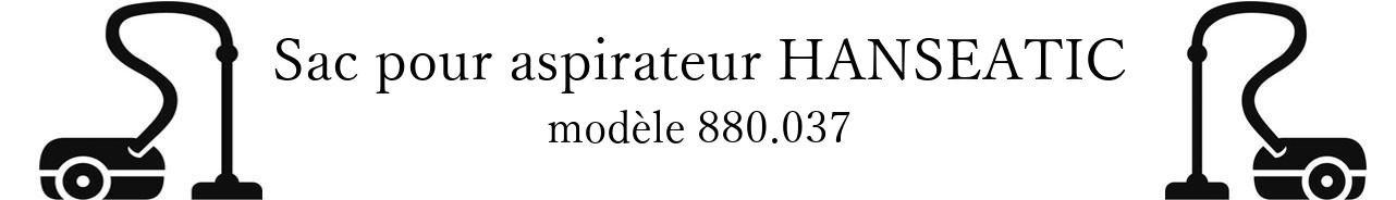 Sac aspirateur HANSEATIC 880.037 en vente