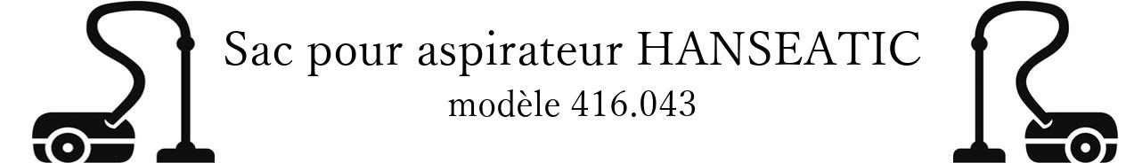 Sac aspirateur HANSEATIC 416.043 en vente