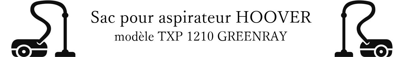 Sac aspirateur HOOVER TXP 1210 GREENRAY en vente