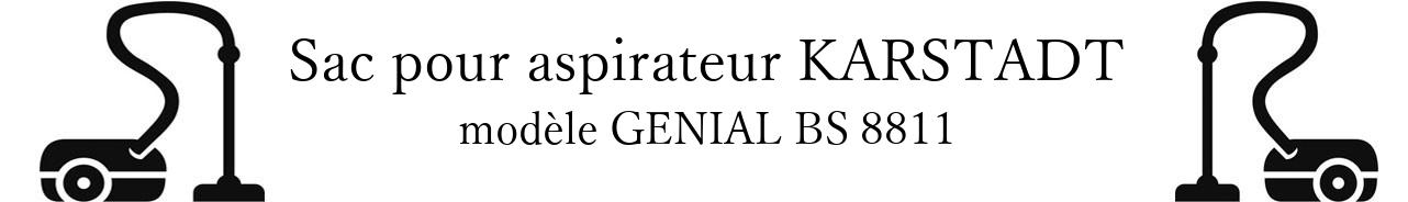 Sac aspirateur KARSTADT GENIAL BS 8811 en vente