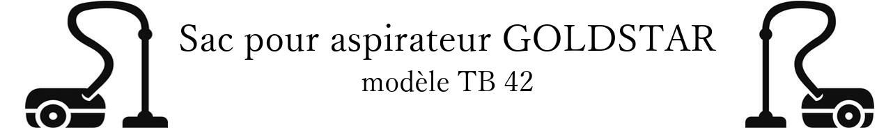 Sac aspirateur LG- GOLDSTAR TB 42 en vente